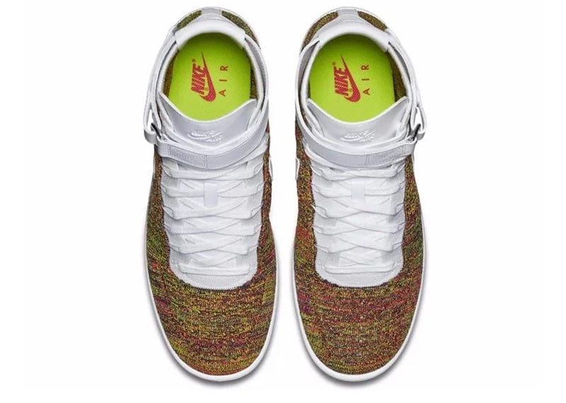 Nike Air Force 1 Mid Flyknit Multi-Color White