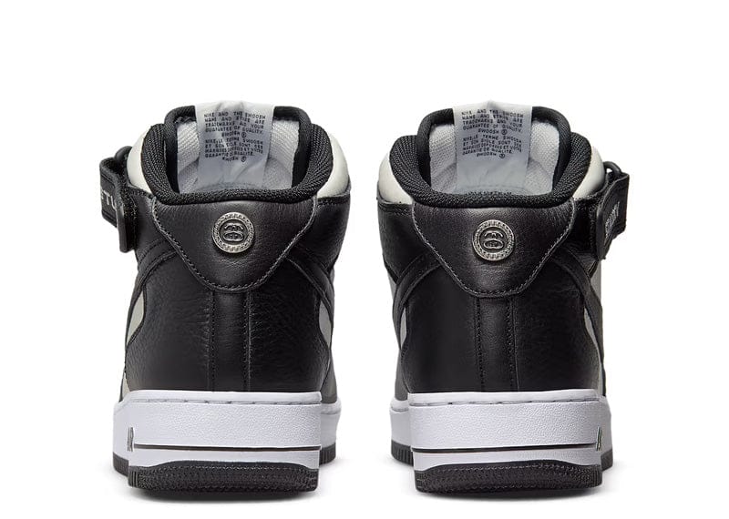 Nike Air Force 1 Mid Stussy Light Bone Black