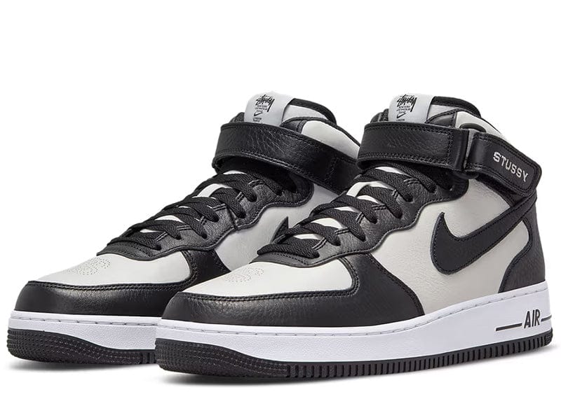Nike Air Force 1 Mid Stussy Light Bone Black