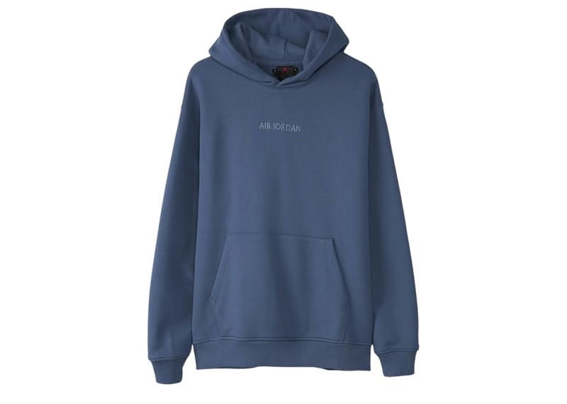 Nike Air Jordan Wordmark Fleece Hoodie Diffused Blue