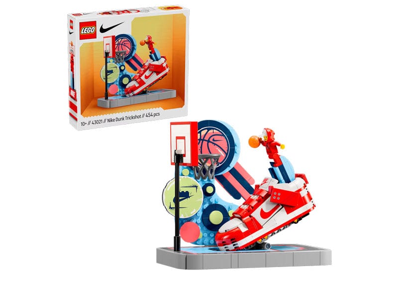 Nike Dunk Trickshot x LEGO Set Building Kit with Exclusive Minifigure