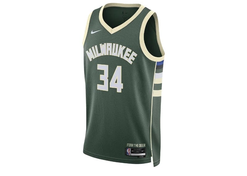 Nike NBA Antetokounmpo Milwaukee Bucks Dri-FIT Icon Edition 22/23 Jersey Fir