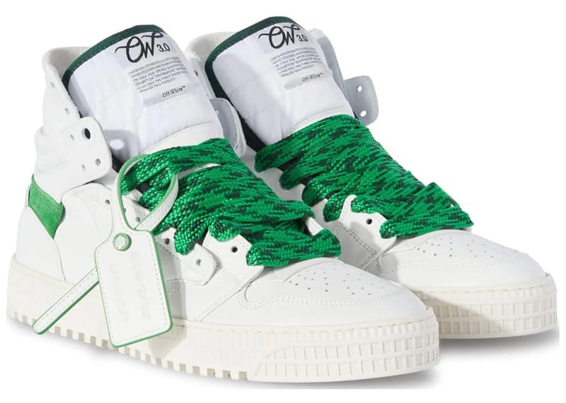 Off-White 3.0 Off Court Calf Big Lace White Green