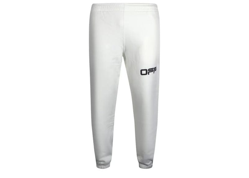 Off-White Airport Tape Logo Sweatpants White