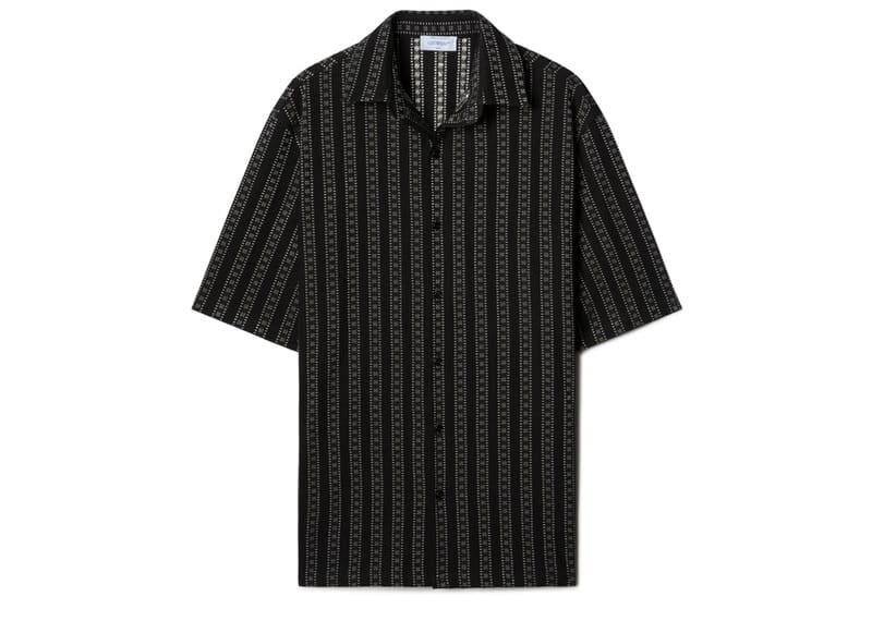OFF-WHITE Arrow Stripes Bowling Shirt Black