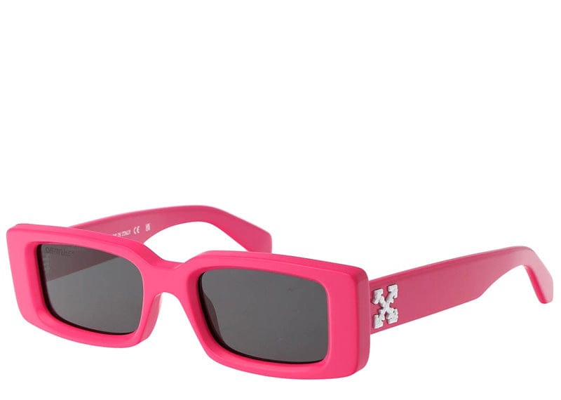 OFF-WHITE Arthur Square Frame Sunglasses Fluo Pink/White (OWRI023R21PLA0013001)