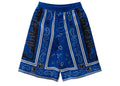 Off-White Bandana Viscose Shorts Blue