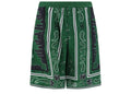 Off-White Bandana Viscose Shorts Green