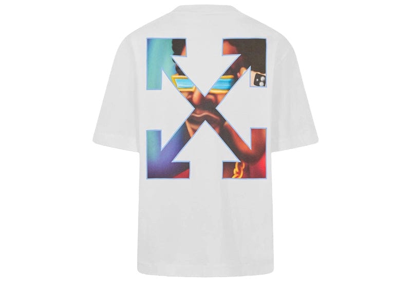 OFF-WHITE Barber Arrow Skate S/S Tee White-Serenity