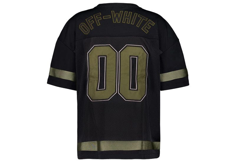 Off-White Black Mesh Football T-Shirt