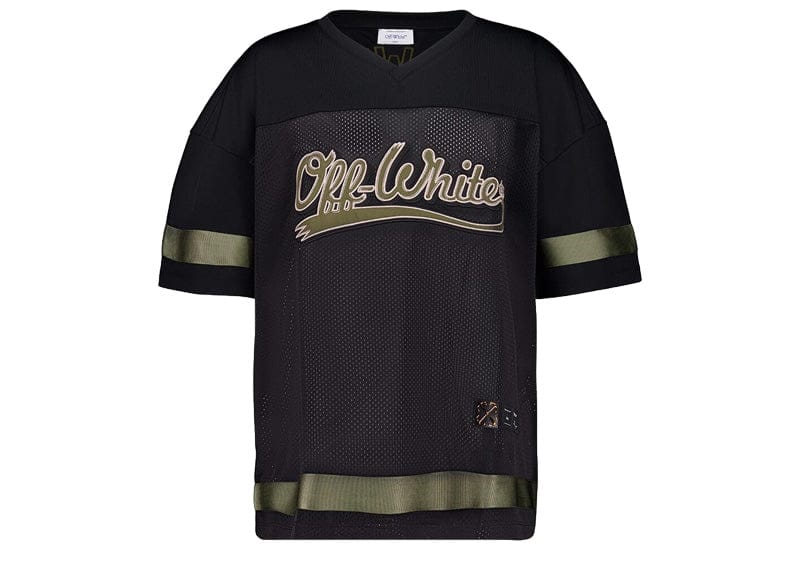 Off-White Black Mesh Football T-Shirt