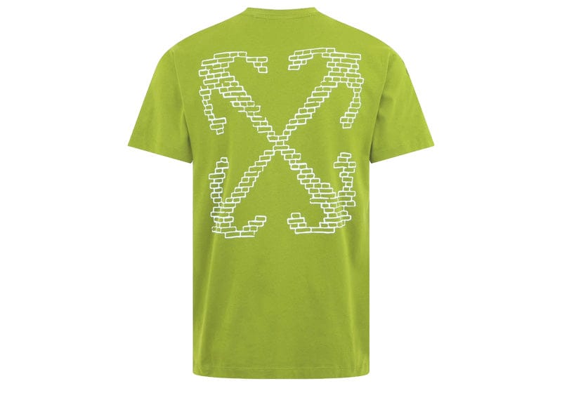 OFF-WHITE Brick Arrow Crew Neck Short Sleeve Tee Green