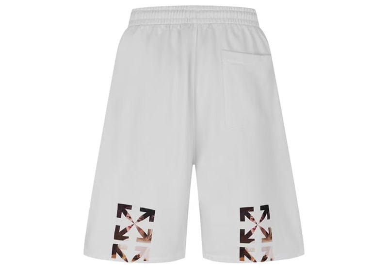 Off-White Caravaggio Arrow Sweatshorts White