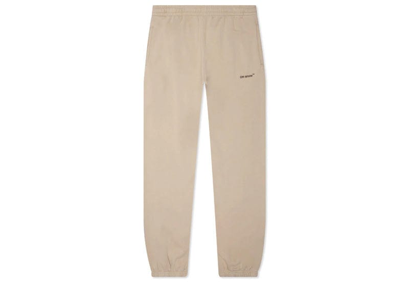 OFF-WHITE Caravaggio Saint Jerome Writing Diag Slim Fit Sweatpants Beige/Black/White
