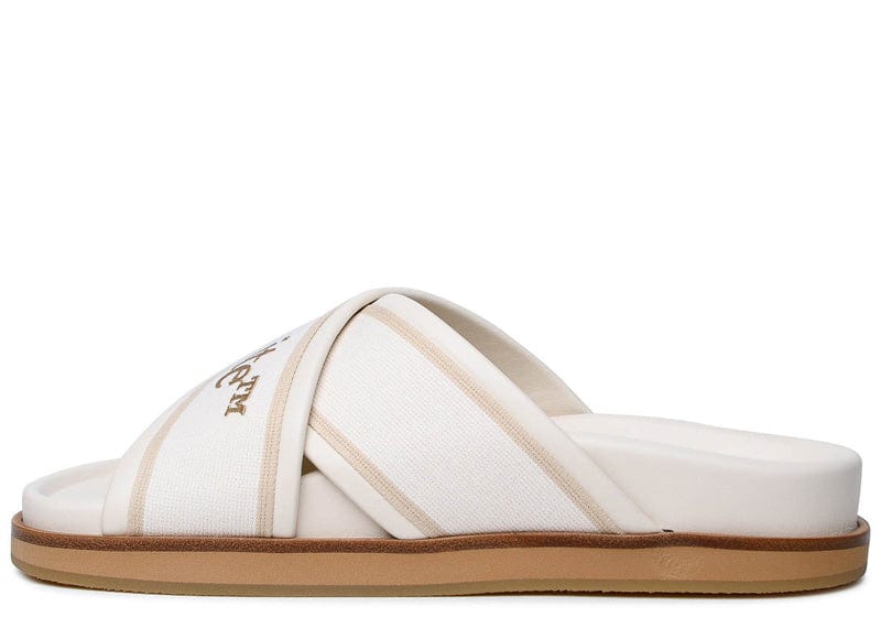 Off-White Cloud Criss Cross Slide Beige