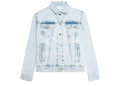 OFF-WHITE Diag Tab Slim Denim Jacket Bleached Blue/White