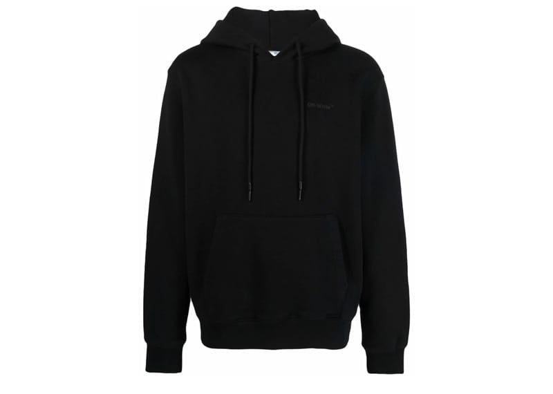 Off-White Diag Tab Slim Hoodie Black