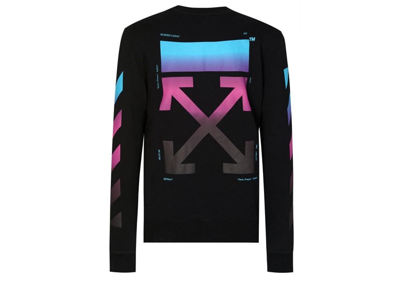 OFF-WHITE Diagonal Gradient L/S Tee Black