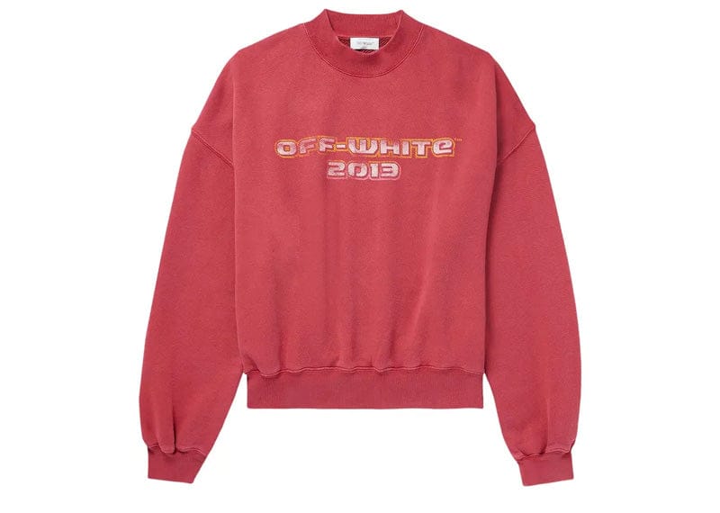 Off-White Digit Bacchus Over Crewneck Rio Red/Multicolor