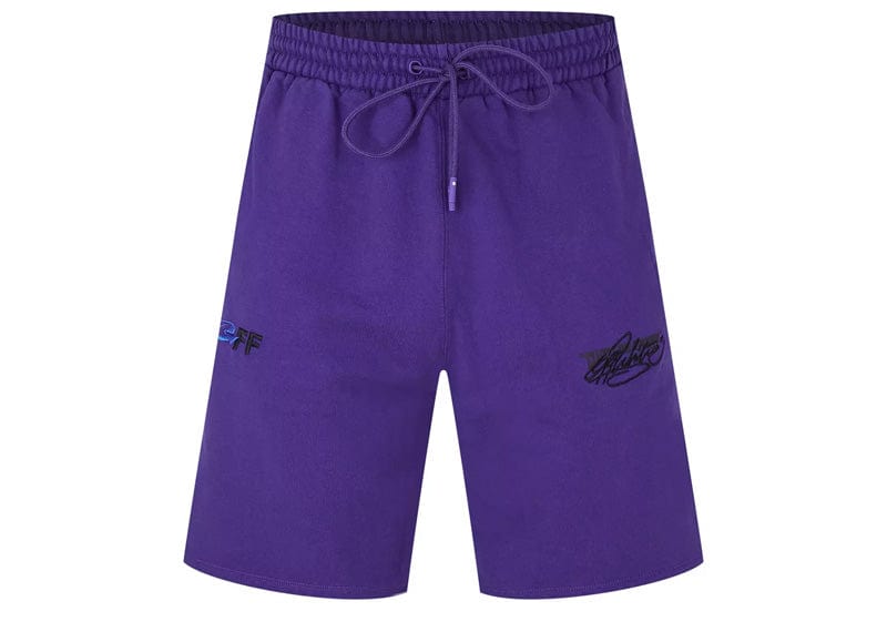 Off-White Embroidered Skate Sweatshorts Purple