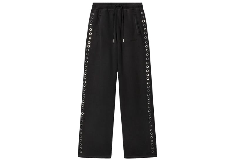 Off-White Eyelet Sweatpants Black
