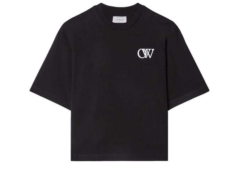 OFF-WHITE Flock OW Logo Basic Tee Black (Women's)