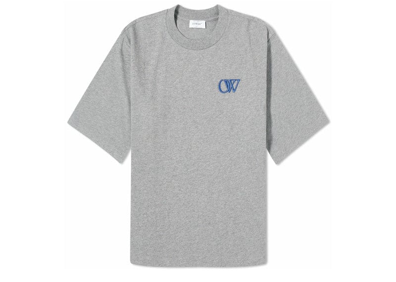 OFF-WHITE Flock OW Logo Basic Tee Grey (Women's)