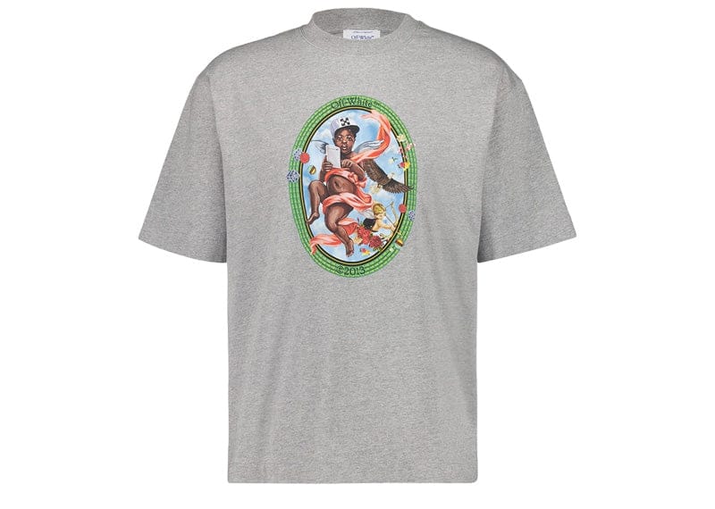 OFF-WHITE Fresco Oval Skate S/S Tee Grey