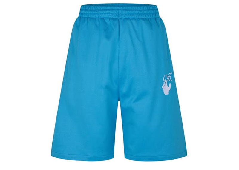 OFF-WHITE Hands Off Skate Track Shorts Blue
