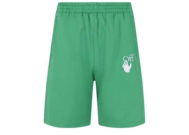 OFF-WHITE Hands Off Skate Track Shorts Green