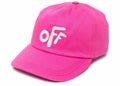 OFF-WHITE Kids Rounded Baseball Cap Fuchsia Pink