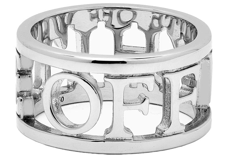 Off-White Logo-Lettering Ring