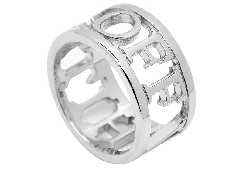 Off-White Logo-Lettering Ring