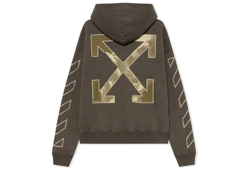 OFF-WHITE Martyrdom Arrow Skate Hoodie Vintage Brown