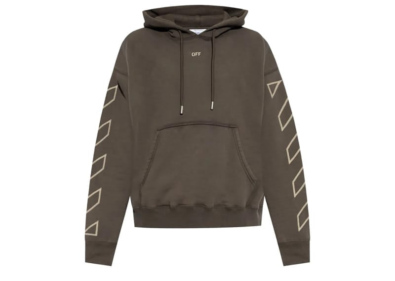 OFF-WHITE Martyrdom Arrow Skate Hoodie Vintage Brown