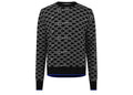 Off-White Monogram Allover Knit Sweatshirt Black