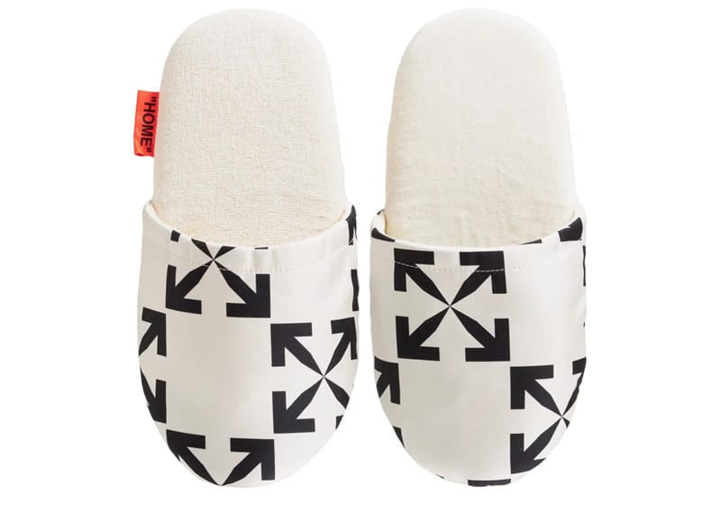 Off-White Monogram Slippers Creme Grey