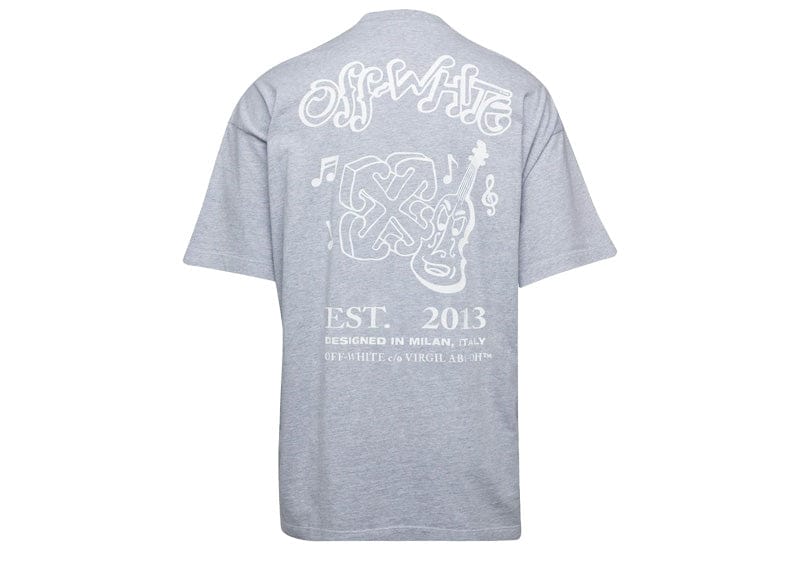 OFF-WHITE Music Skate S/S Tee Grey/White