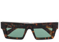 Off-White Nassau Sunglasses Havana/Dark Green