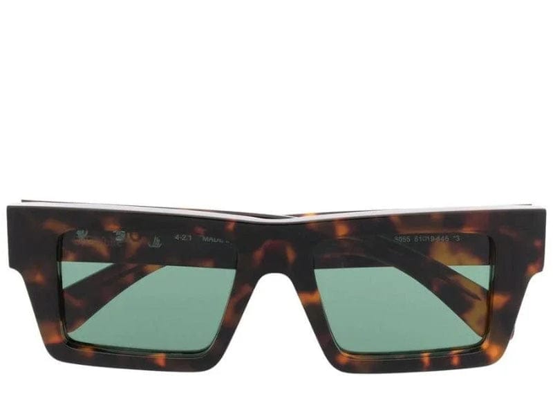 Off-White Nassau Sunglasses Havana/Dark Green
