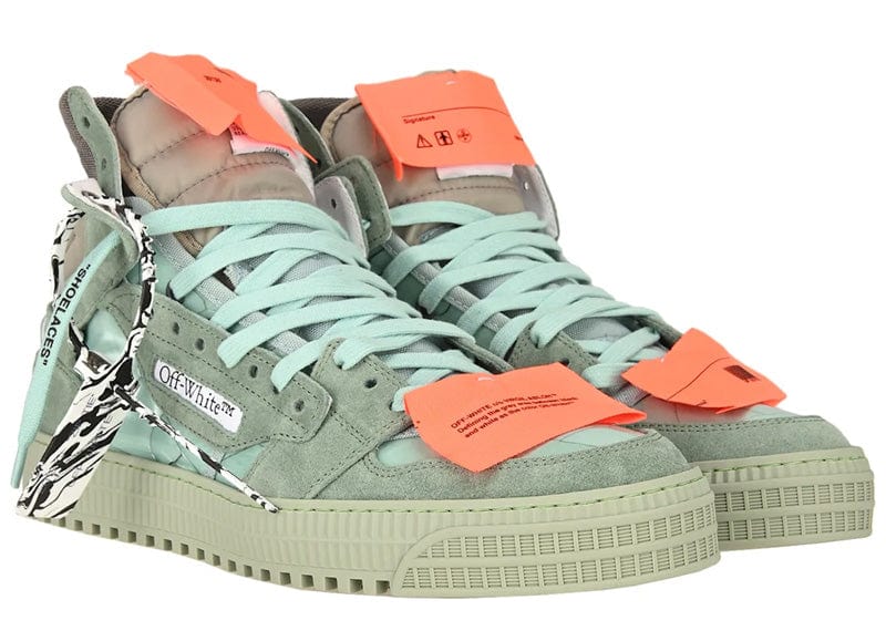 Off-White Off-Court 3.0 Glitter High Top Sneaker Mint Green
