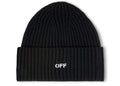 Off-White Offstamp Loose Knit Beanie Black/White