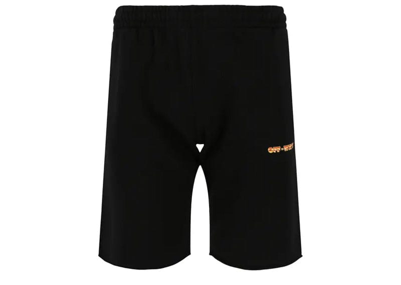 OFF-WHITE Orange Metal Arrow Sweatshort Black Orange