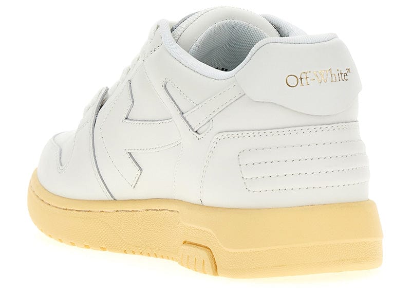 Off White Out Of Office Calf Leather Sneaker White/Gold