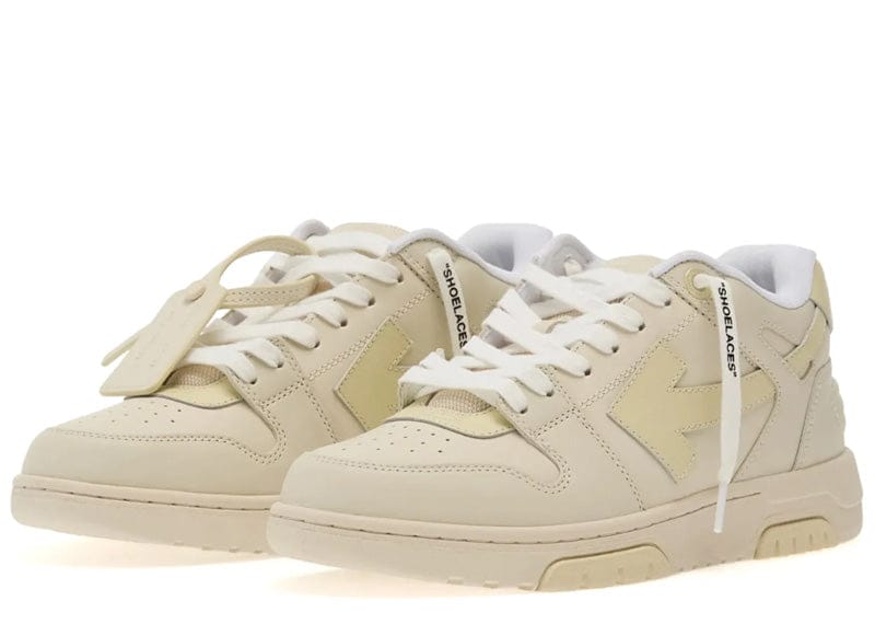 Off-White Out Of Office OOO Low Tops Calf Beige