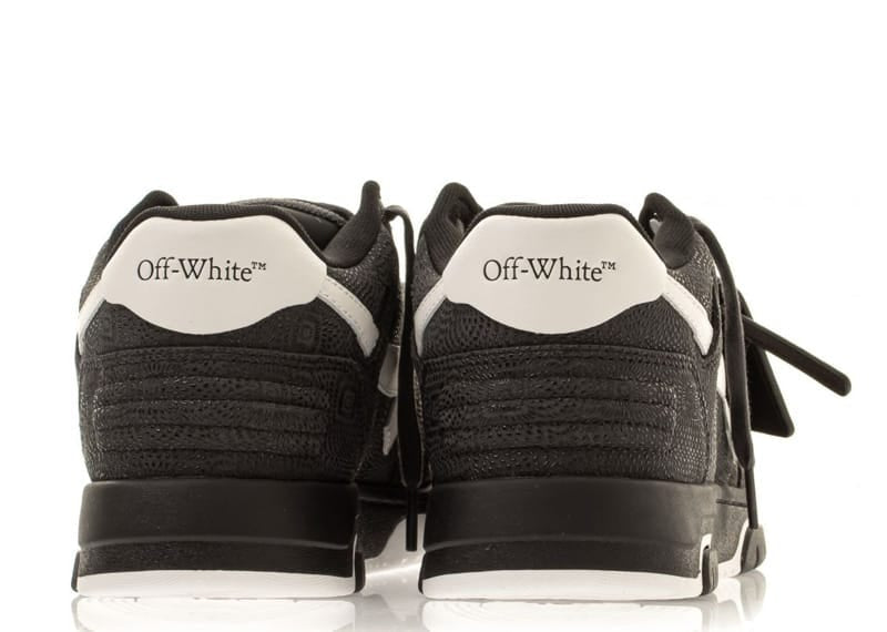 Off-White Out Of Office OOO Low Tops Textured Embossed Black