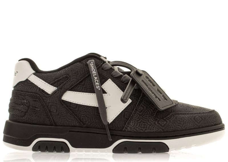 Off-White Out Of Office OOO Low Tops Textured Embossed Black