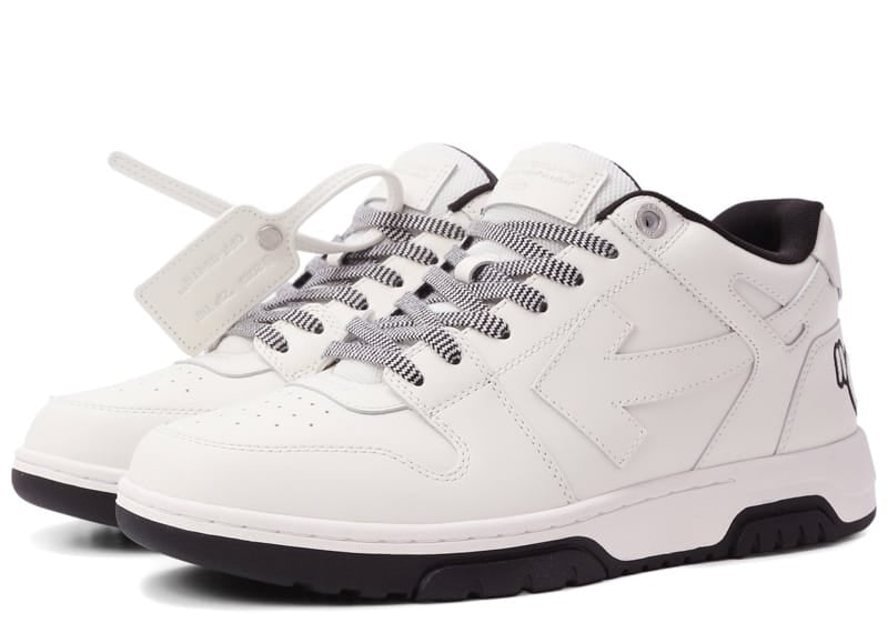 OFF-WHITE Out Of Office "OOO" Low Tops White/Black