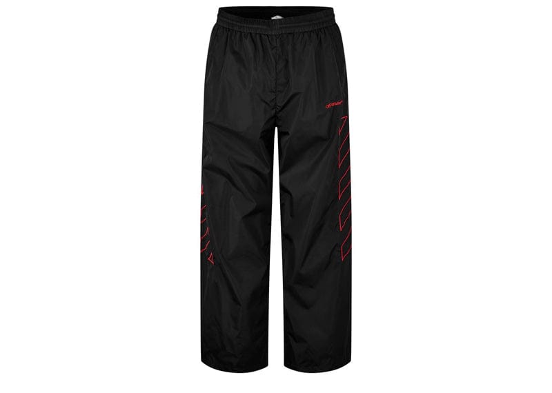 Off-White Outline Diagonal Nylon Trackpants Black