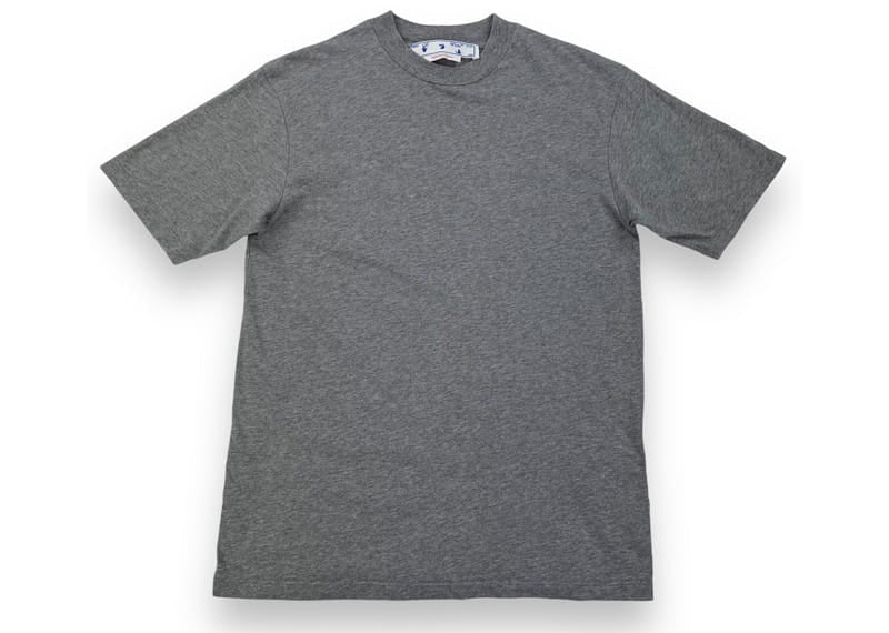 Off-White Rubber Diagonal Tee Grey